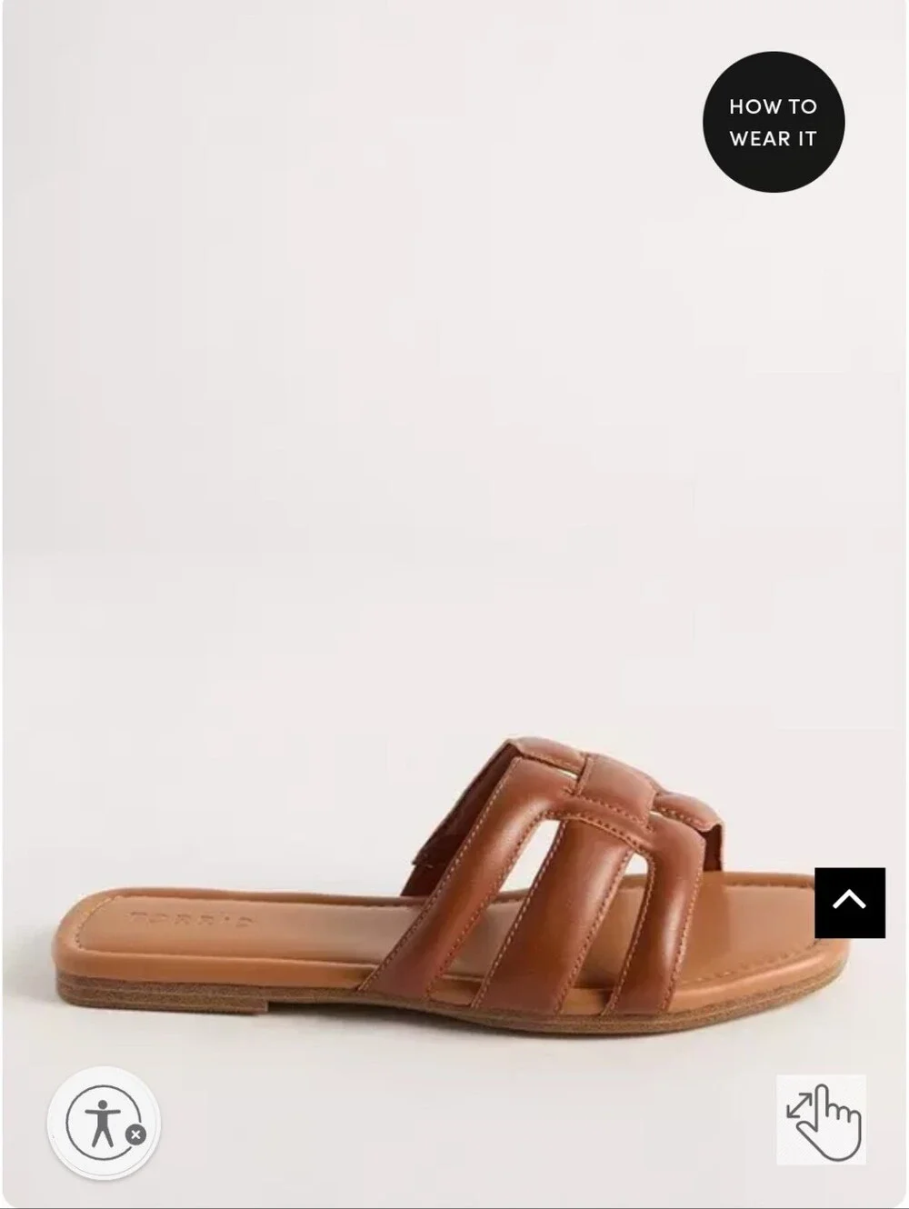 Torrid H-Band Slide Sandal - Brown Size 9ww
